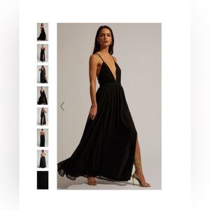 Black elegant maxi dress showpo